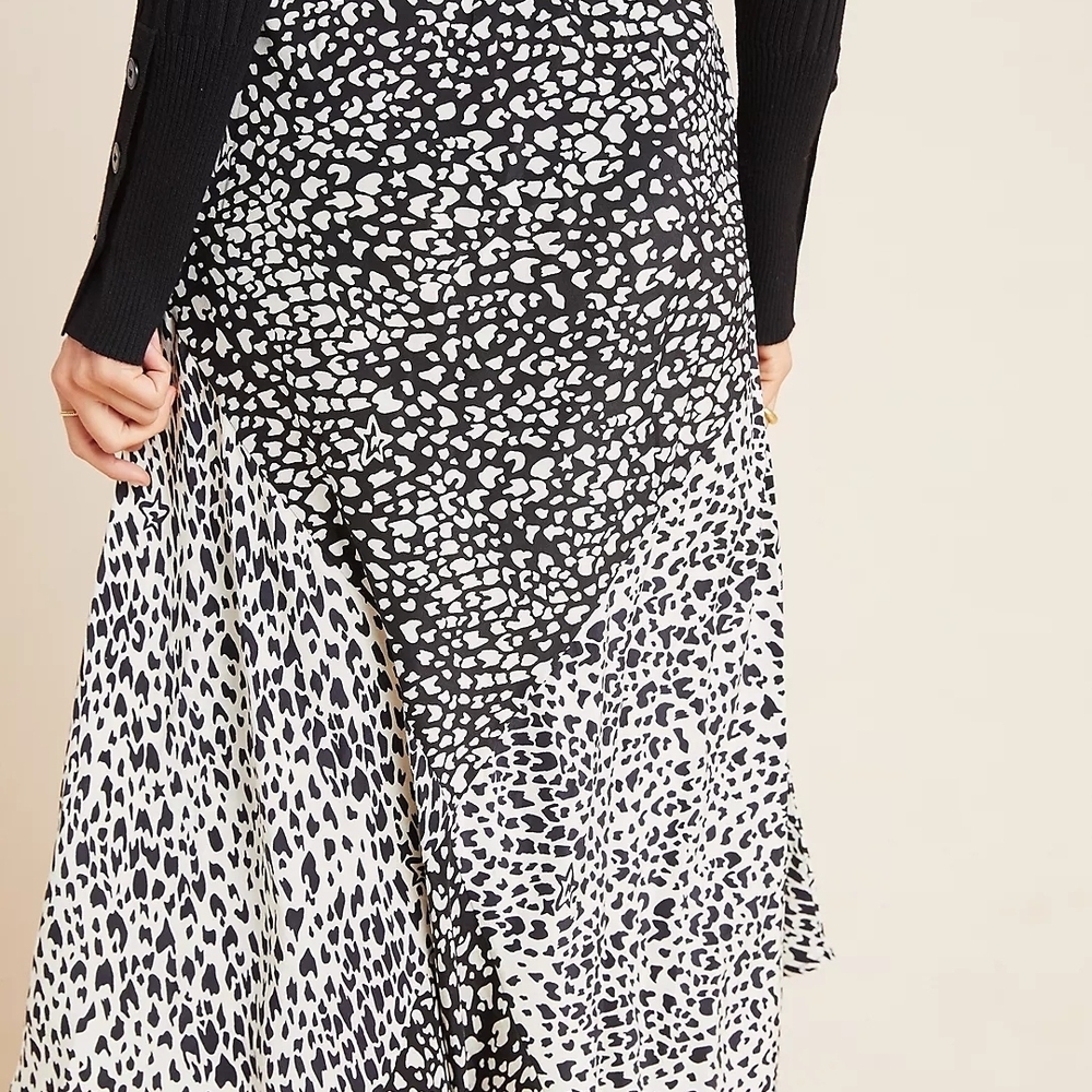 Anthropologie Monochrome Asymmetrical Skirt - Picture 5 of 9